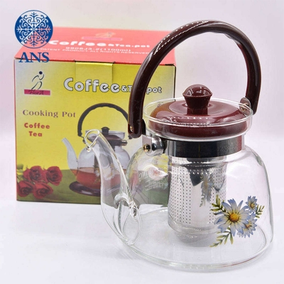 Picture of 1100ml Glass Tea Kettle One Cup Glass Tea Pot