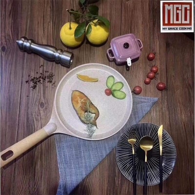 Picture of Mgc 24 Cm Granite Coated Non Stick Fry Pan - Electric Chula