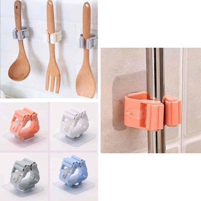 Picture of Mop Holder Brush Broom Hanger Storage Rack Kitchen Tool 1 PCS