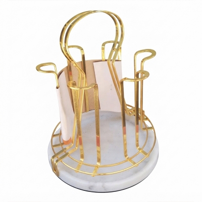 Picture of SS Glass Holder With Drainer, Glass Stand Cup Holder With Water Tray Kitchen Accessories Home Storage Rack For Living & Dinning Room