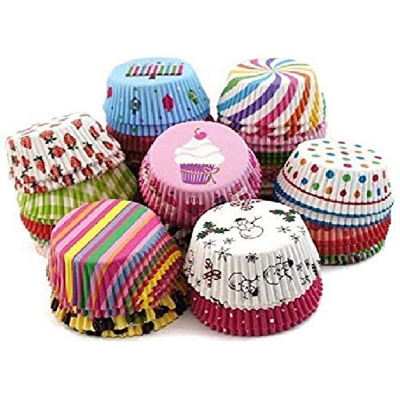 Picture of 20 pcs Colorful Baking Muffin/Cup Cake Liner Paper Cake Cup