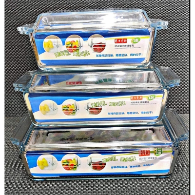 Picture of Oven Proof Glass Serving Dish - Transparent 6 Pcs Set, Transparent 6