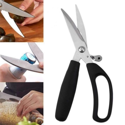 Picture of Fish Chicken Cutting Scissor - Black