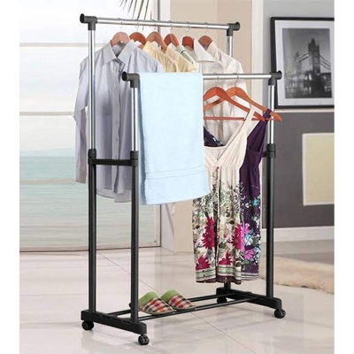 Picture of Double Pole Cloth Rack - Stainless Steel