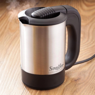Picture of Sonifer Sf 2011 Portable Travel Water Boiler 0.5 Litre - Silver/Black