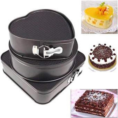 Picture of 3 Piece Multi Shape Cake Mold Set - Black