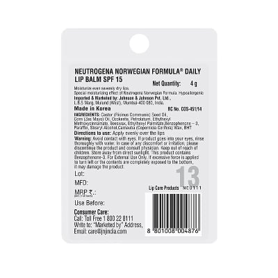 Picture of Neutrogena Norwegian Formula Lip Balm SPF 15