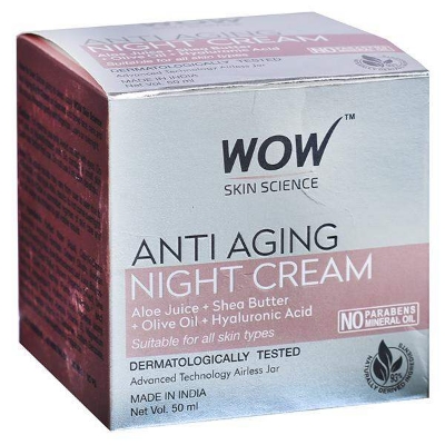 Picture of WOW AntAging No Parabens & Mineral Oil Night Creame 50ml