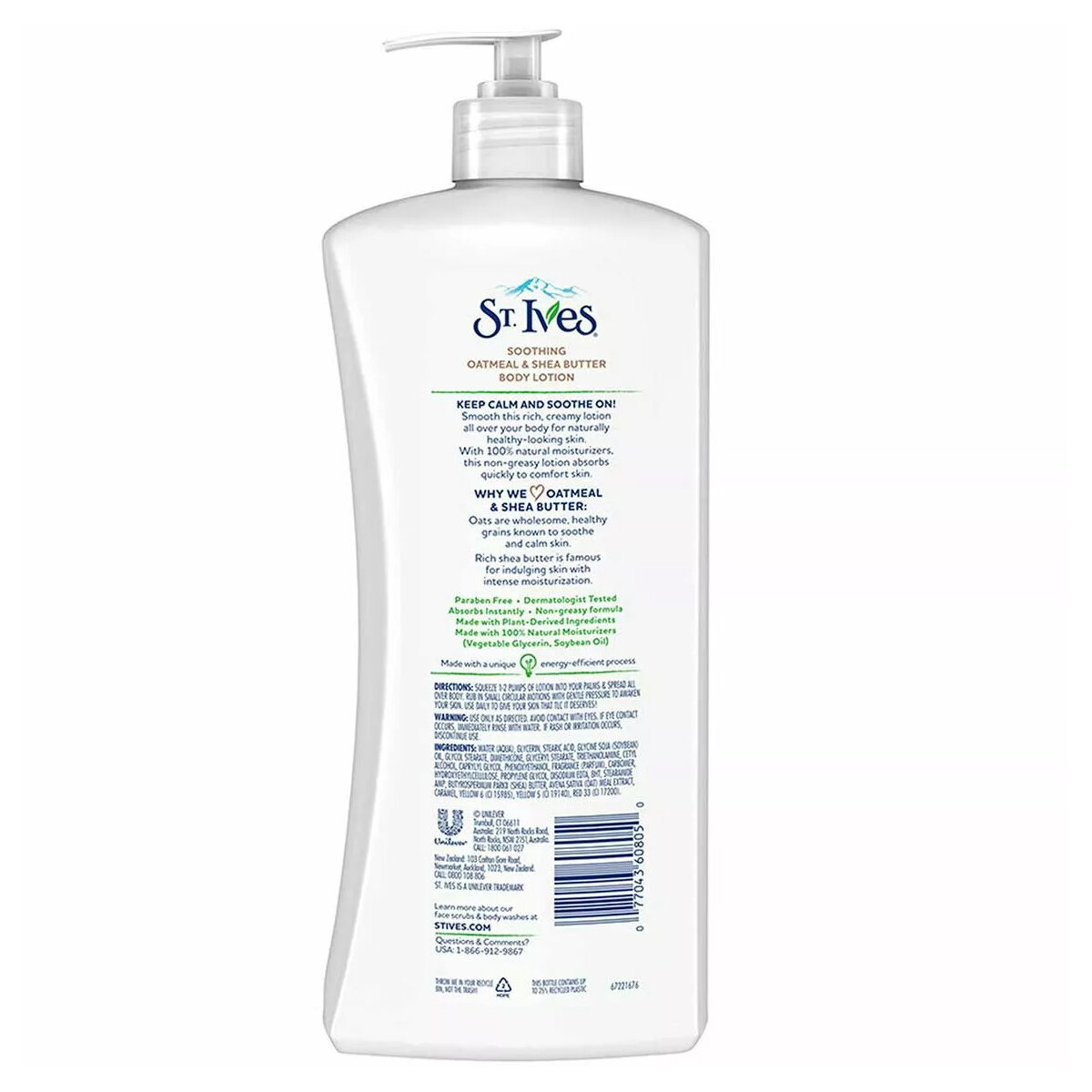 Picture of St. Ives Body Lotion, Soothing Oatmeal & Shea Butter 621ml