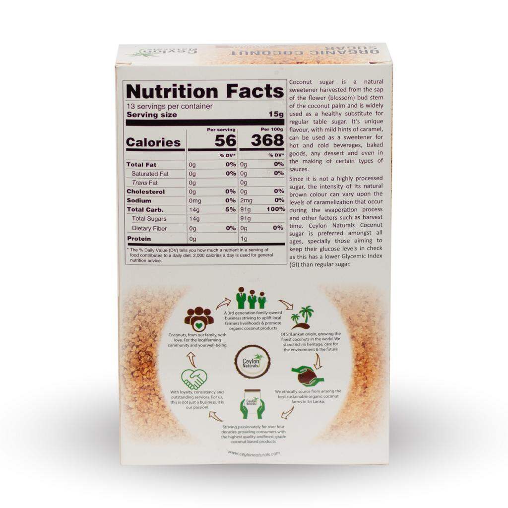Picture of Ceylon Naturals Organic Coconut Sugar 200g