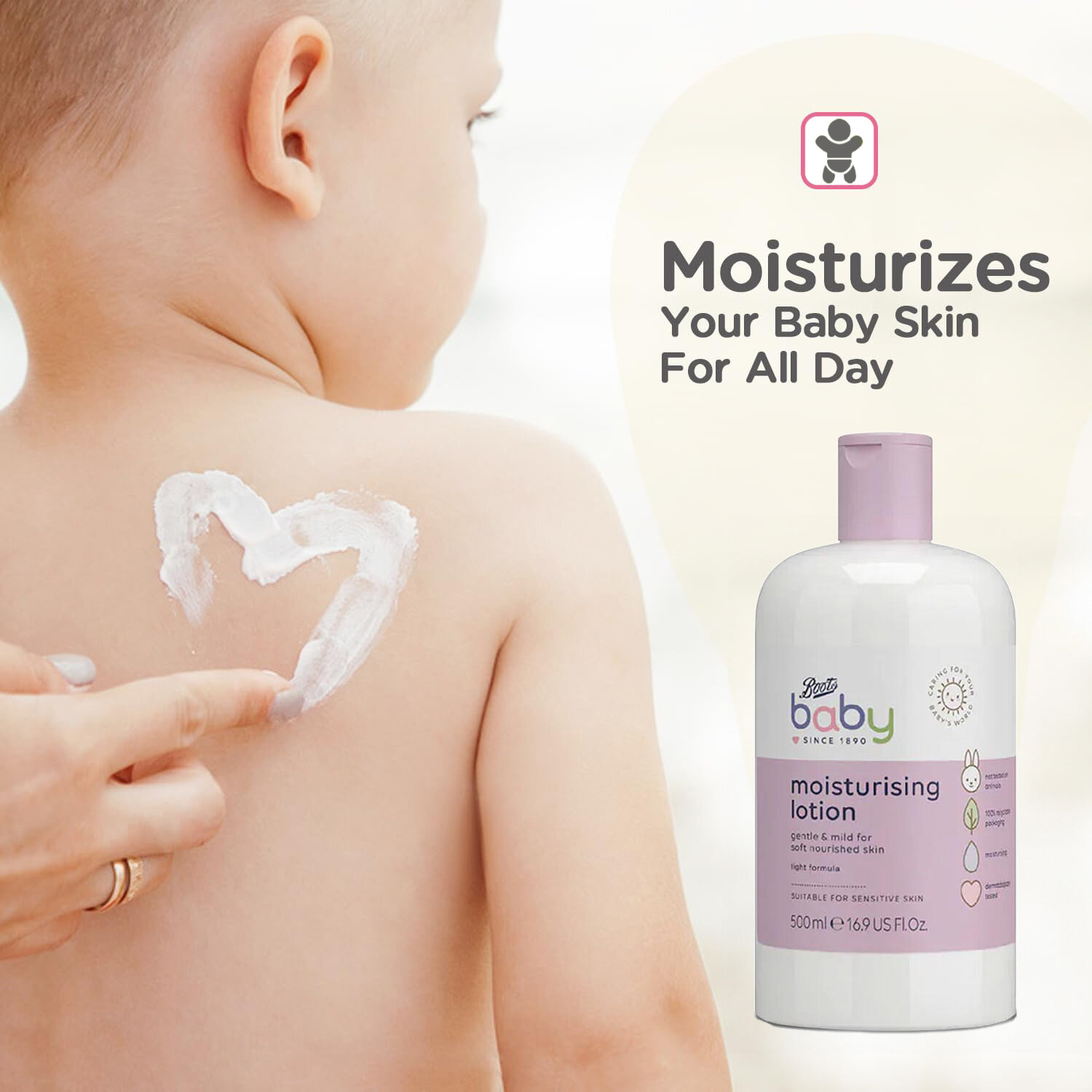 Picture of Boots Moisturising Baby Lotion 500ml