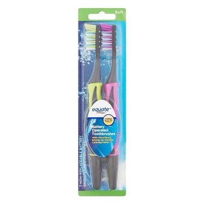 Picture of Equate Battery Operated Toothbrush Soft , 2 brush