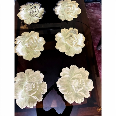 Picture of 6 Pcs Placemat Fashion PVC Dining Table Mat Plate Pads