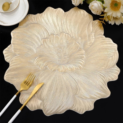 Picture of 6 Pcs Placemat Fashion PVC Dining Table Mat Plate Pads