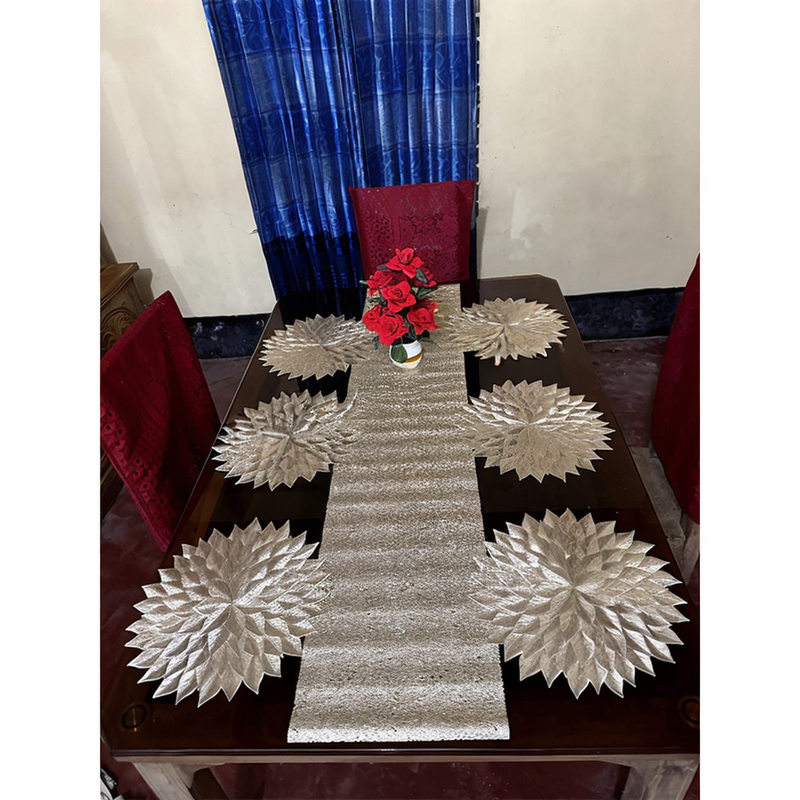 Picture of 6 pc mat 1 pc runner Dining Mat (7pc set)