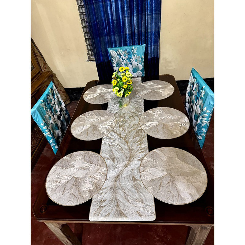 Picture of 6 pc mat 1 pc runner Dining Mat (7pc set)