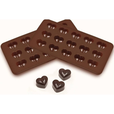 Picture of Heart Silicone Mold 15 Hearts Cute Molds