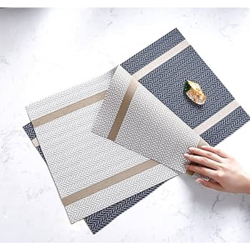 Picture of 6 pcs Placemats, Place Mats for Dining Table, Heat-Resistant Washable, PVC Table Mats