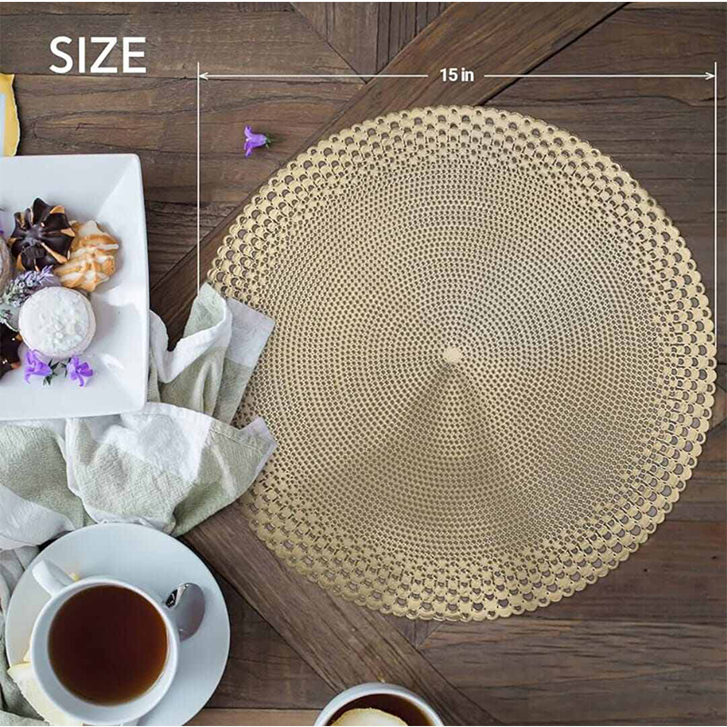 Picture of 6 pices golden table place mat new