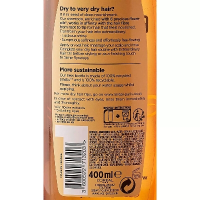 Picture of Loreal Elvive Extraordinary Oil Weightless Nourishing Shampoo With Fine Coconut Oil 400ml