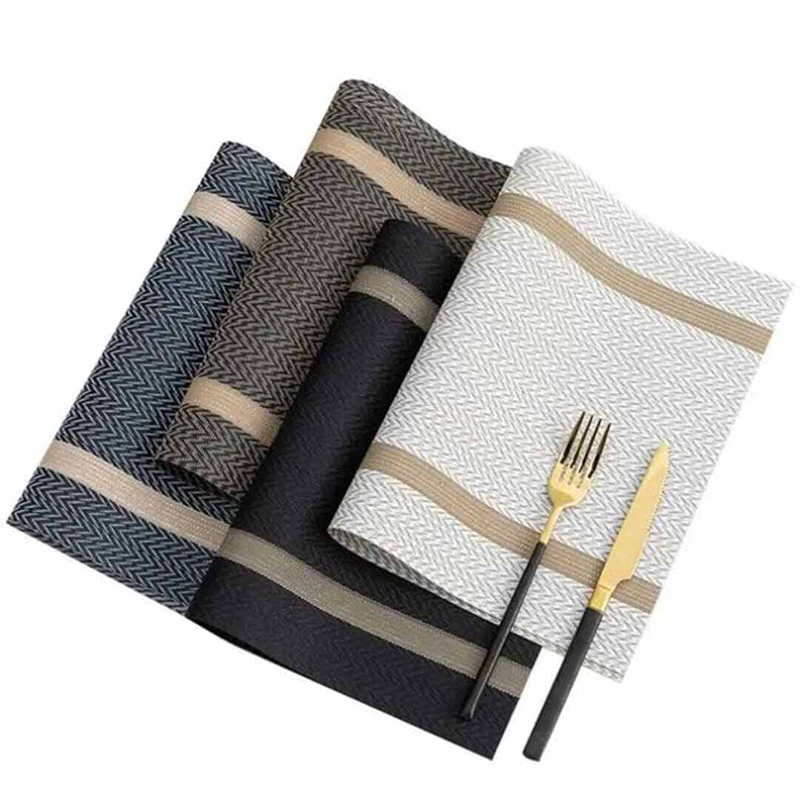 Picture of 7 Washable 6 Pieces Table Mats And 1 Piece Runner Cup Mat Heat/Stain Resistant Place Mats for Dining Table