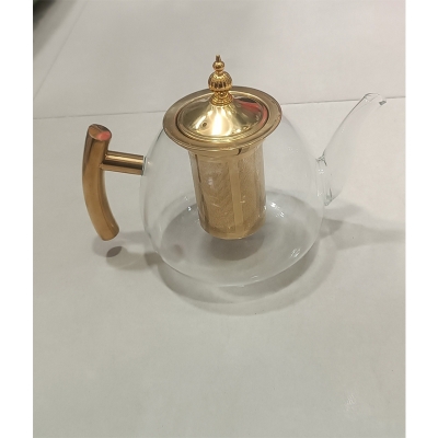 Picture of Glass Teapot 1200ml with Removable Infuser, Stovetop Safe Tea Kettle, Blooming and Loose Leaf Tea Maker Set