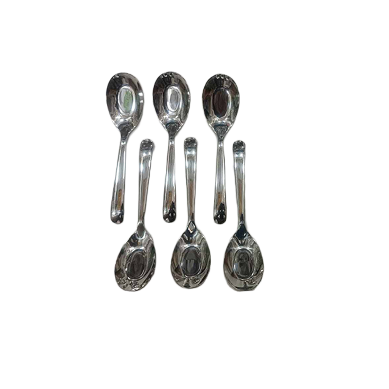 Picture of Steel Soup Spoon Set of 6 Pieces-Silver