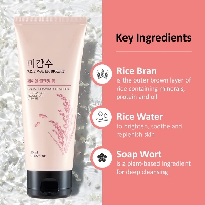 Picture of The Face Shop Rice Water Bright Cleansing Foam 150ml