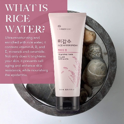 Picture of The Face Shop Rice Water Bright Cleansing Foam 150ml
