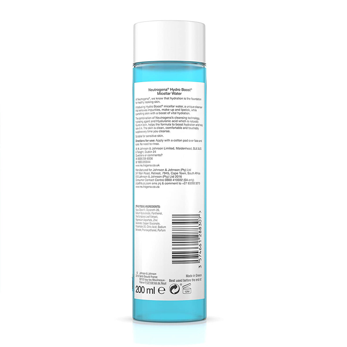 Picture of Neutrogena Hydro Boost Cleanser Micellar Water 200ml