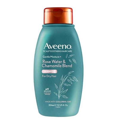 Picture of Aveeno Rose Water and Chamomile Blend Shampoo 354ml