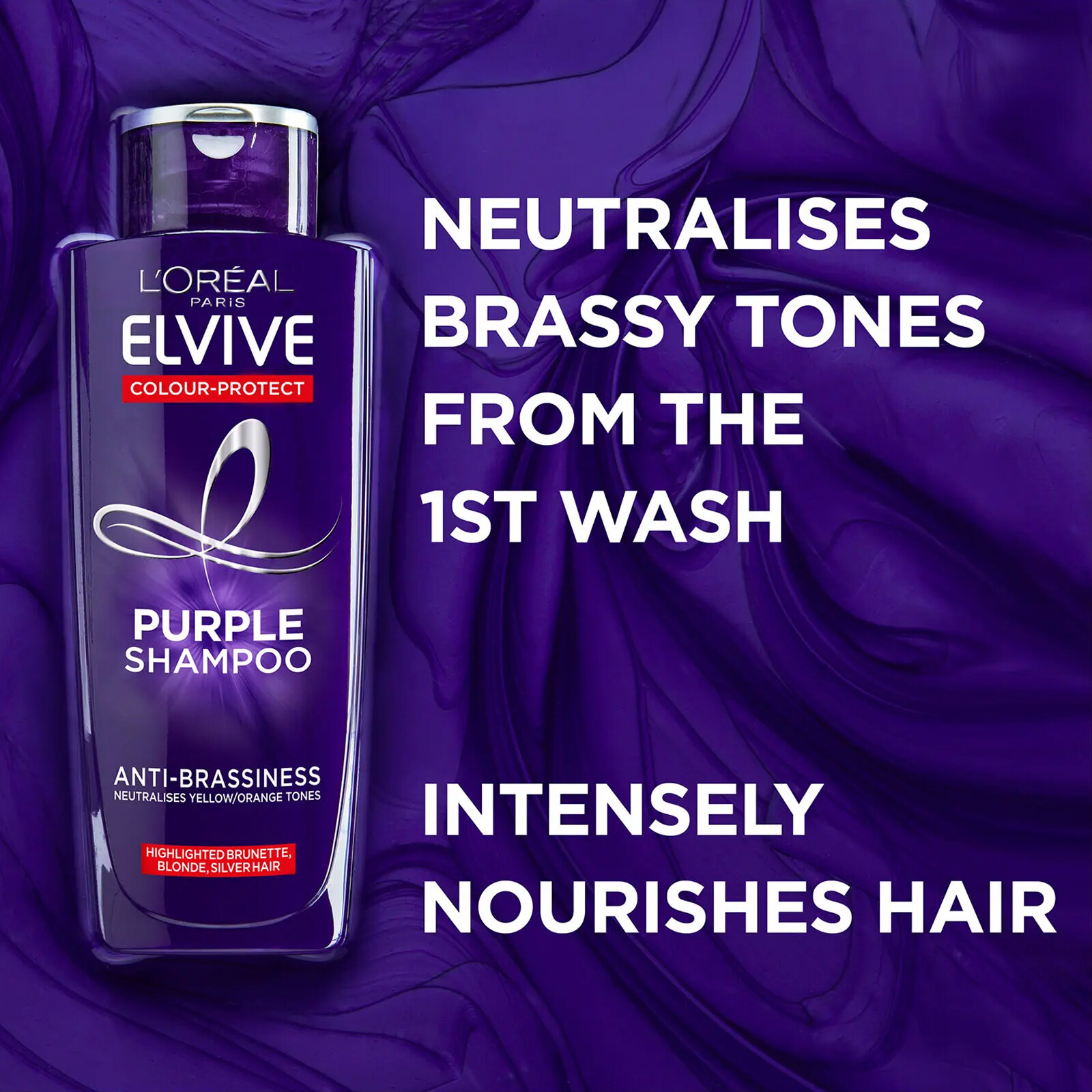 Picture of LOreal Elvive Colour Protect Anti-Brassiness Purple Shampoo 200ml