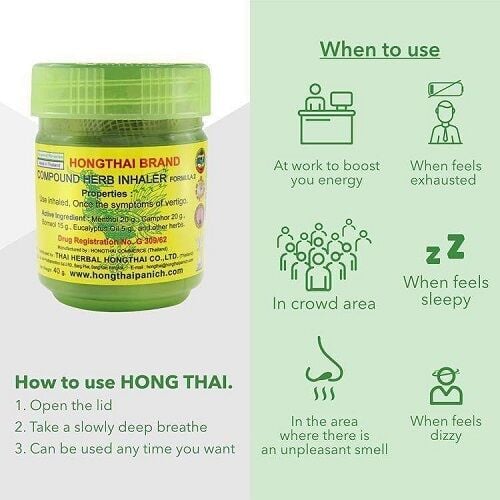 Picture of HONG THAI Traditional Compound Herbal Inhaler 10g