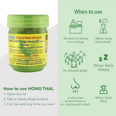Picture of HONG THAI Traditional Compound Herbal Inhaler 10g