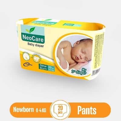 Picture of Neocare Baby Diaper New Born (0-4Kg) - 20pcs