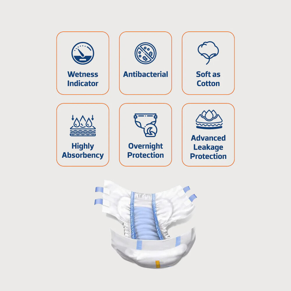 Picture of Neocare Belt Diaper M (4-9KG) 10Pcs