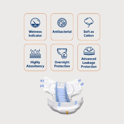 Picture of Neocare Belt Diaper M (4-9KG) 10Pcs