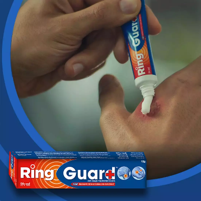 Picture of Ring Guard Anti Fungal Cream Tube Of 12g for Ringworm Treatment - Antifungal Care