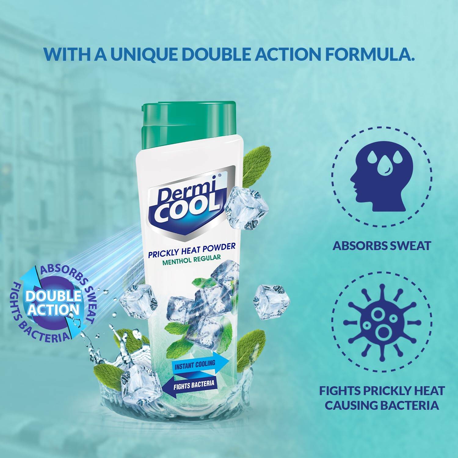 Picture of Dermi cool Prickly Heat Powder Menthol Regular 150g