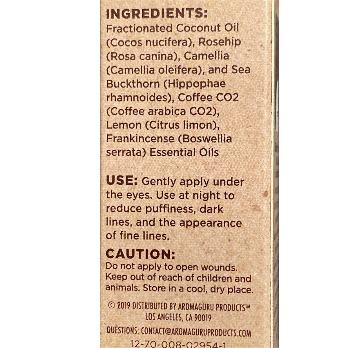 Picture of Beauty Guru Natural Under Eye Serum 8ml