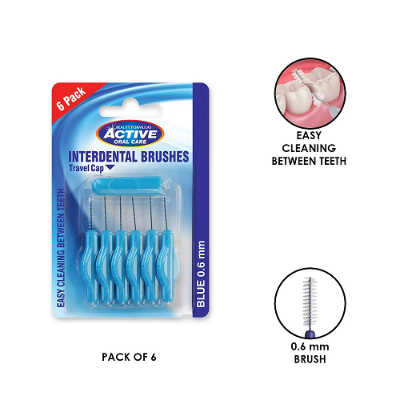 Picture of Active Oral Care Interdental Brushes 0.6mm 6 Pack