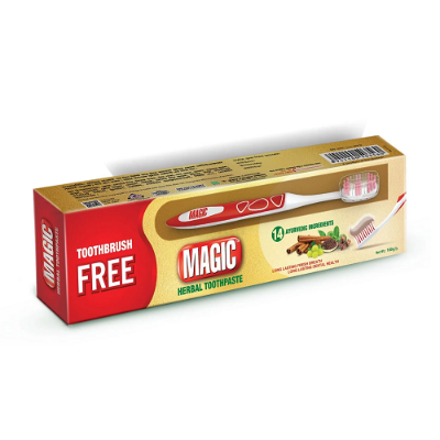 Picture of Magic Herbal Toothpaste Family Pack | Double Brush Free