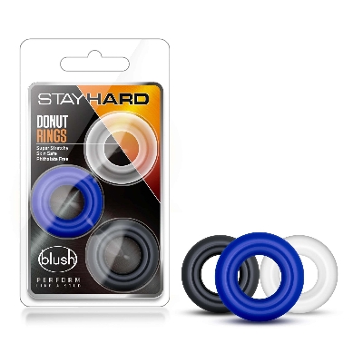 Picture of Stay Hard - Donut Cock Ring 3 Piece Pack For Men Longer Performance
