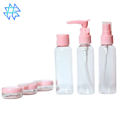 Picture of 6 in 1 Travel Kit for Cosmetic Toiletries with Empty Refillable Bottle Set