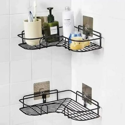 Picture of Stainless Steel Self-Adhesive Bathroom Corner Rack HP95-762S