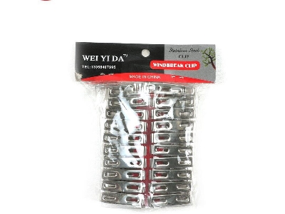 Picture of Weiyida Stainless Steel Windbreak Clip For Cloth Clip - 20 Pieces