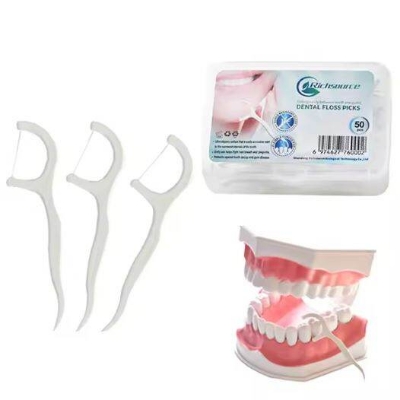 Picture of Richsource Dental Flossers Box - 50 Floss Picks