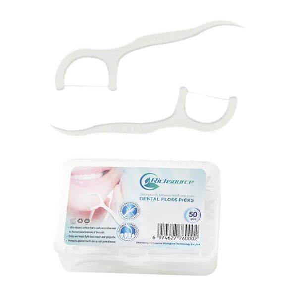 Picture of Richsource Dental Flossers Box - 50 Floss Picks