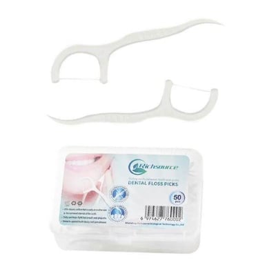 Picture of Richsource Dental Flossers Box - 50 Floss Picks