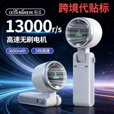 Picture of Original Portable Handheld Turbo Fan –3600mah battery High-Speed Personal Fan 